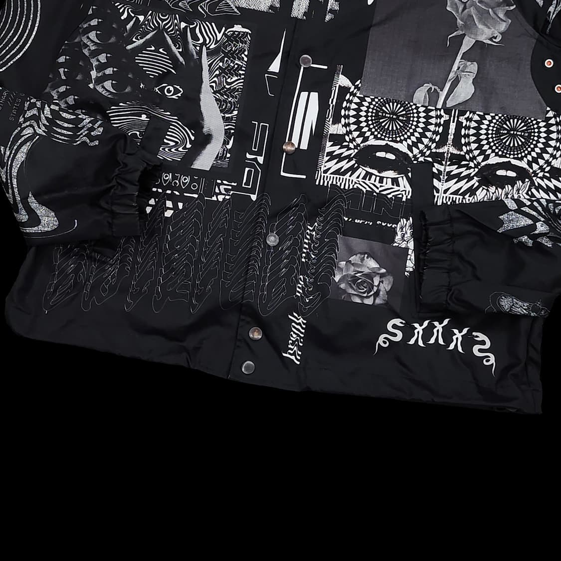 DIESEL 디젤 블랙 패턴 코치자켓 상품이미지5