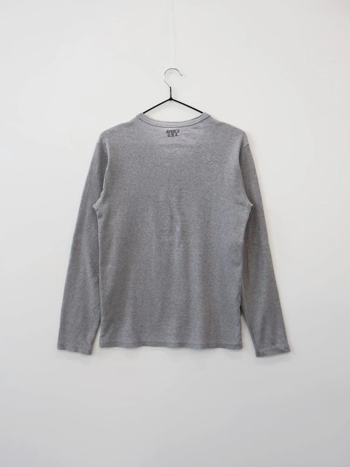 AVIREX U.S.A. Gray Henley Shirt 상품이미지4