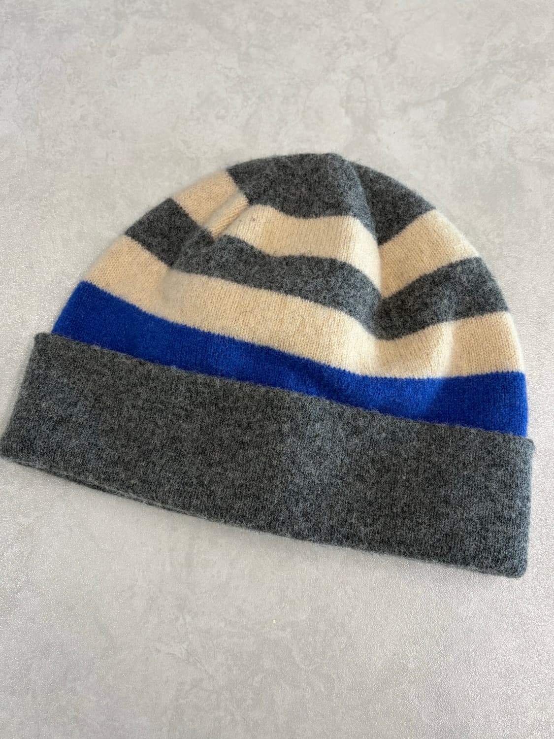 MHL 스트라이프 비니 그레이/아이보리/블루 상품이미지1