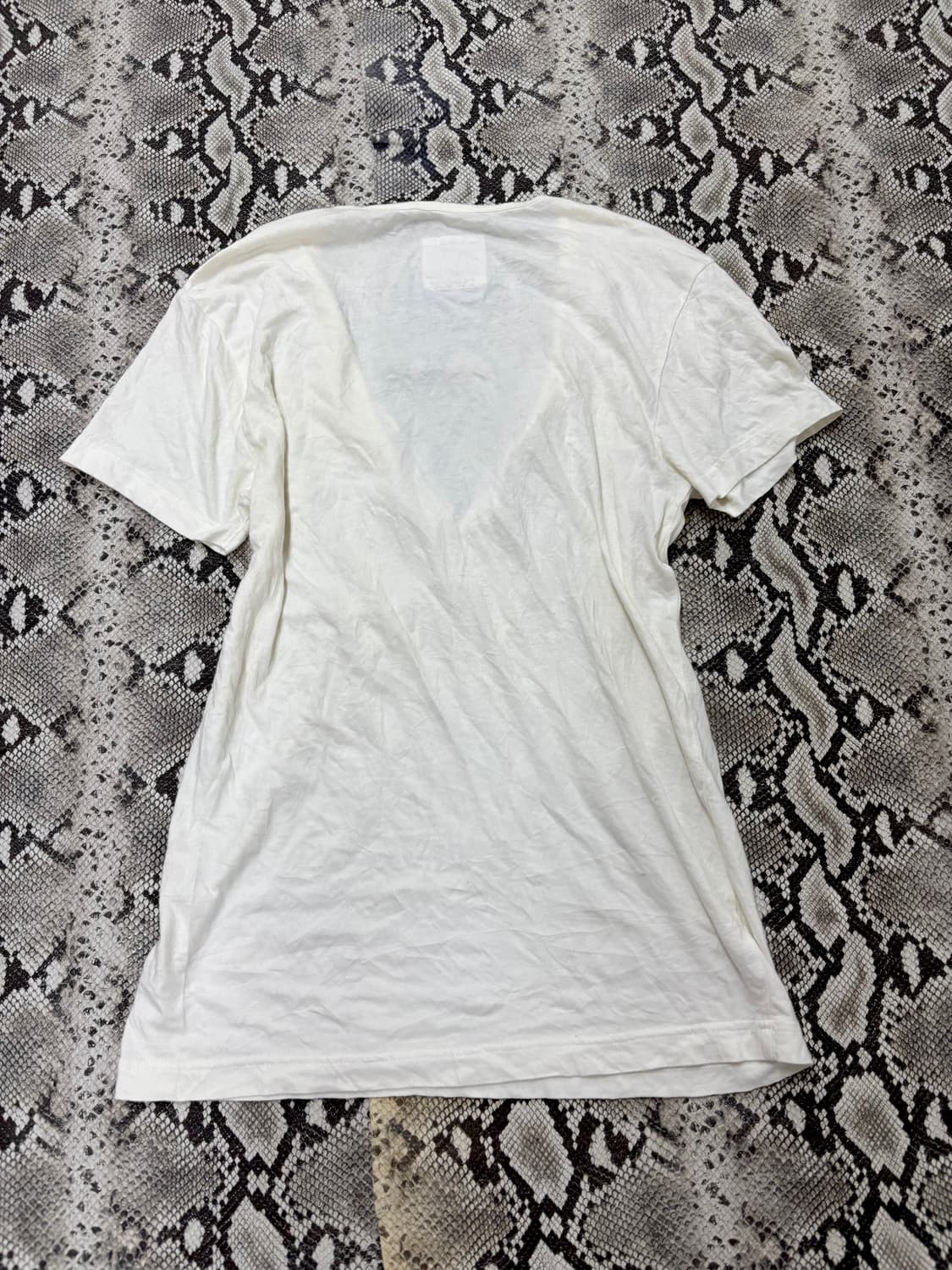 “Vintage”00’s Mood Glitter Print White T 상품이미지6
