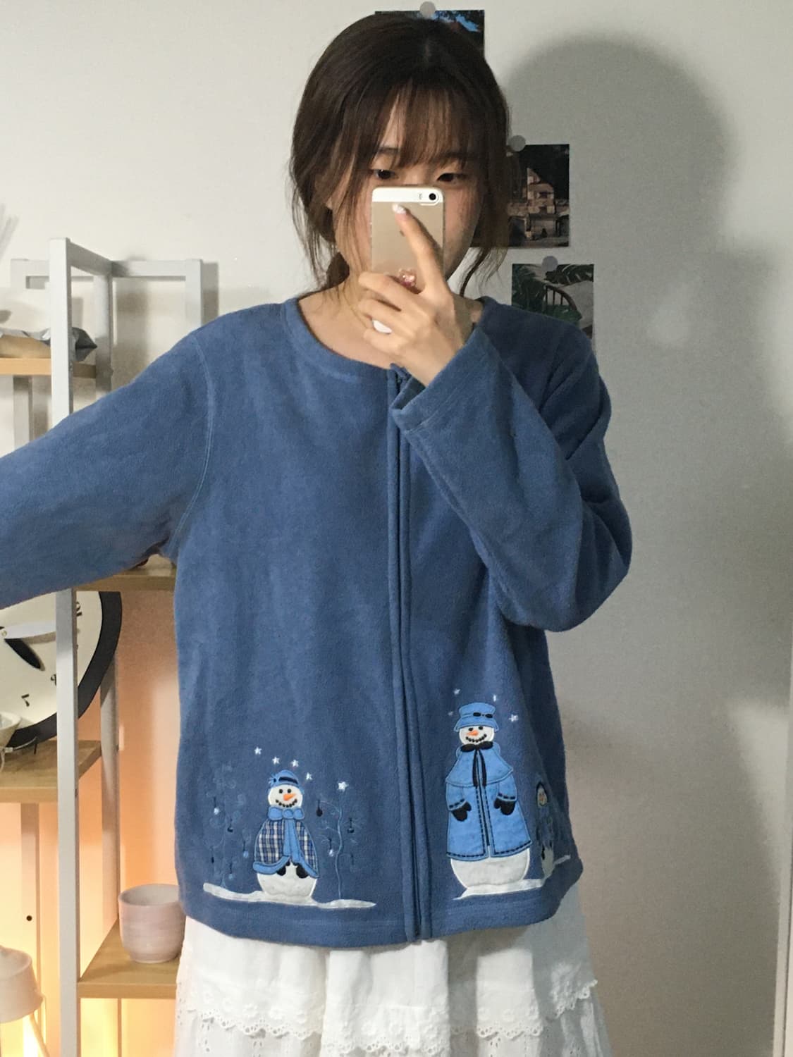 눈사람패치 후리스 상품이미지2