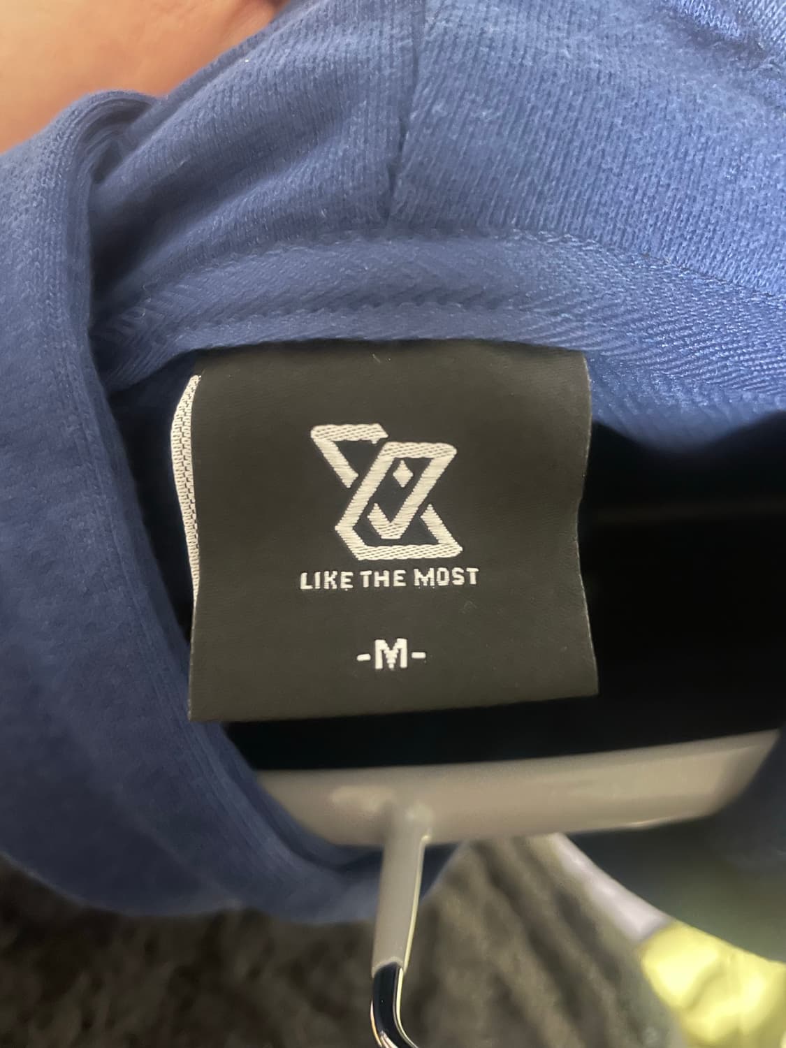 라이크더모스트 블루 후드티 M 상품이미지3