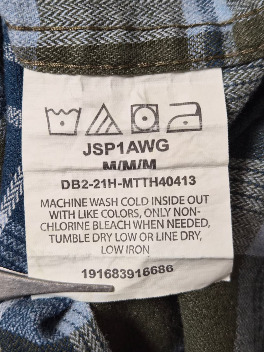 랭글러Wrangler 체크 웨스턴 셔츠 M사이즈 - S339 상품이미지6