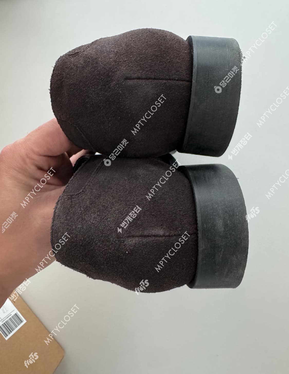 포스트맨 저널리스트 스웨이드 다크브라운 u팁 더비슈즈 상품이미지6