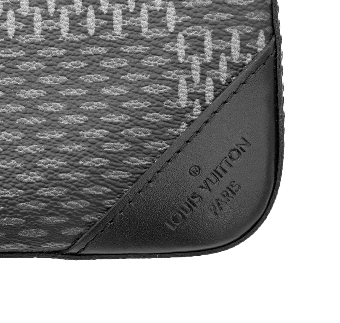 [OS] 루이비통 트리오 3D 다미에 그라파이트 크로스백 메신저백 블랙 상품이미지6