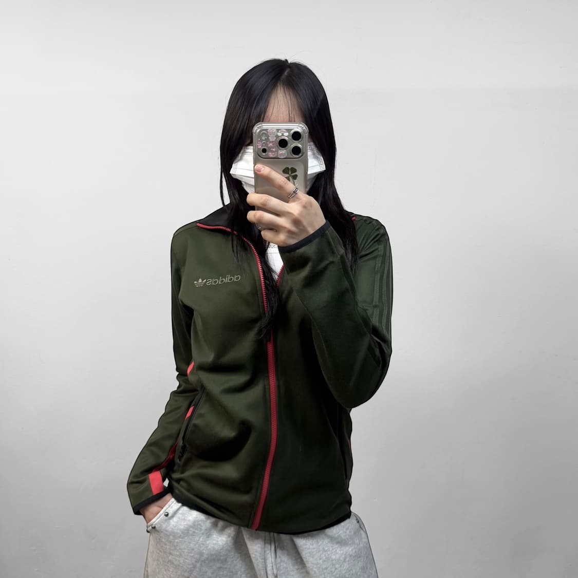 아디다스 레드라인 트랙탑 져지 카키 상품이미지1