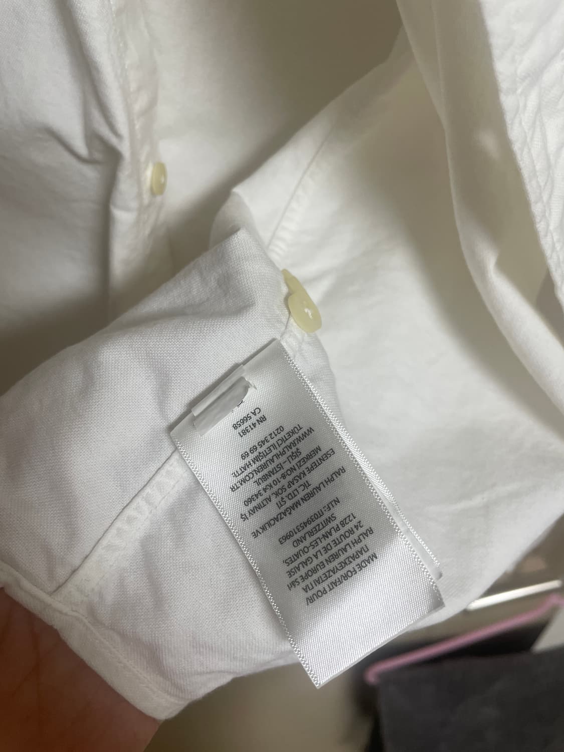 폴로 화이트 셔츠 클래식핏 상품이미지3