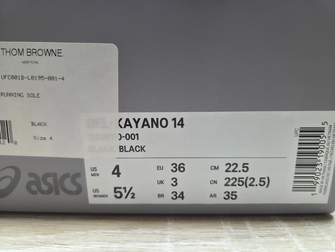 [225][260][270]아식스 톰브라운 젤카야노14 블랙 상품이미지10