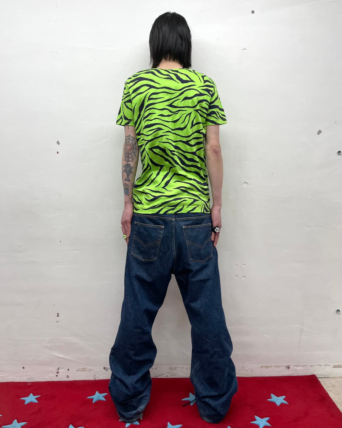 Green Zebra V-neck T-shirt  상품이미지4