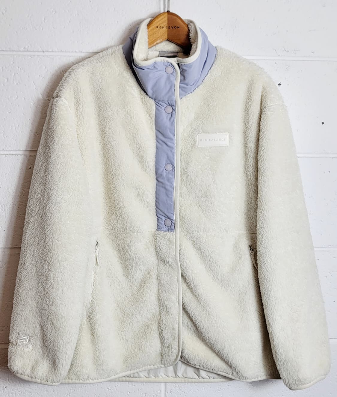 뉴발란스(여성용) 퍼플리스 하이넥 후리스자켓 판매 상품이미지1