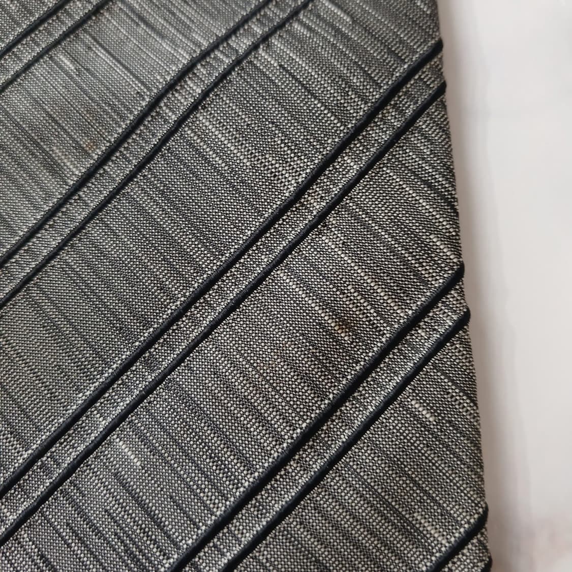 아쿠아스큐텀 실크 그레이 스트라이프 넥타이 9.5cm A등급 A18862 상품이미지7