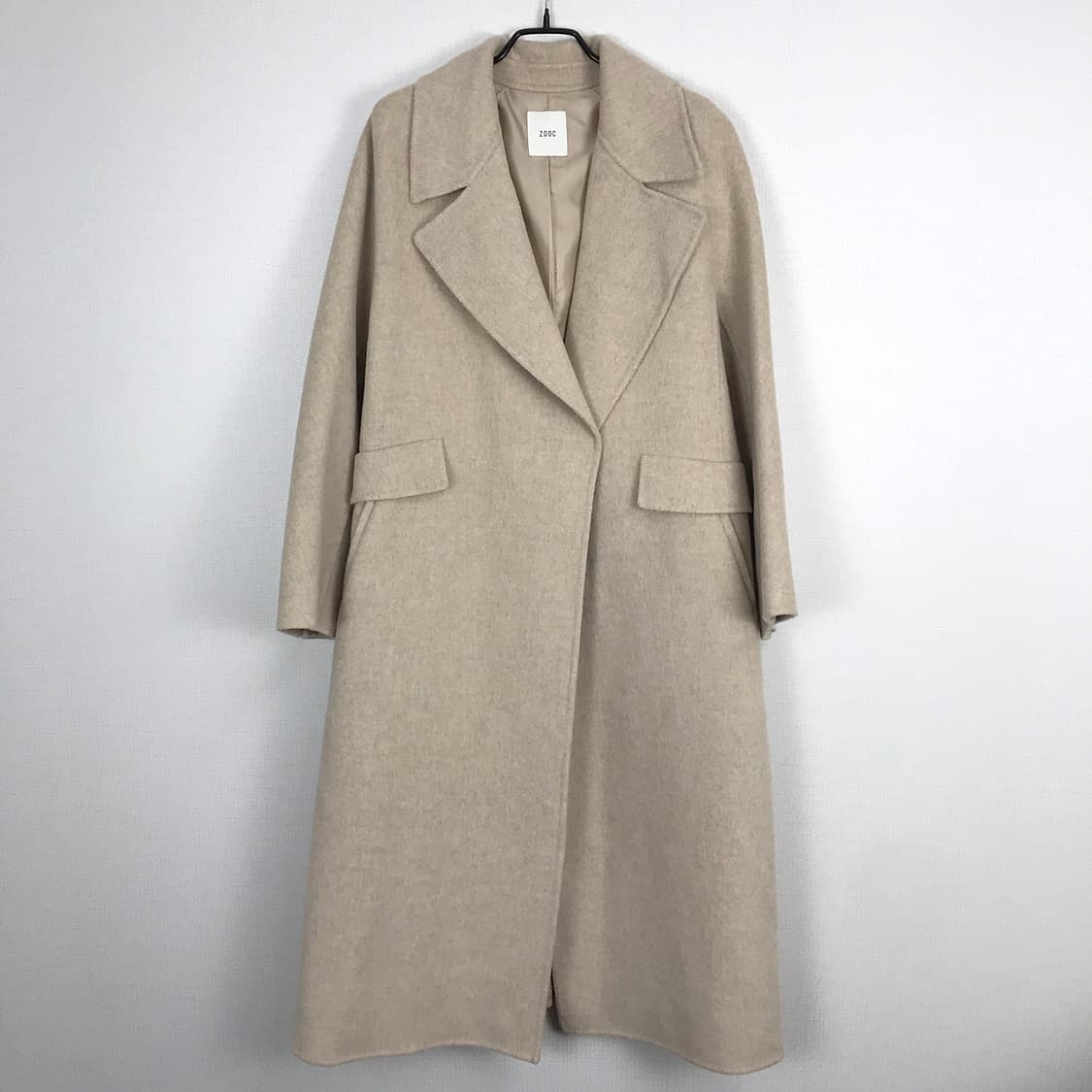 쥬크 ZOOC 캐시미어 블랜드 와이드카라 벨티드 롱 코트 여성66 상품이미지2