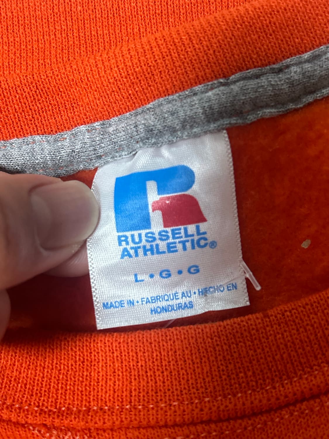Russel 러셀 오렌지 맨투맨 L 상품이미지3