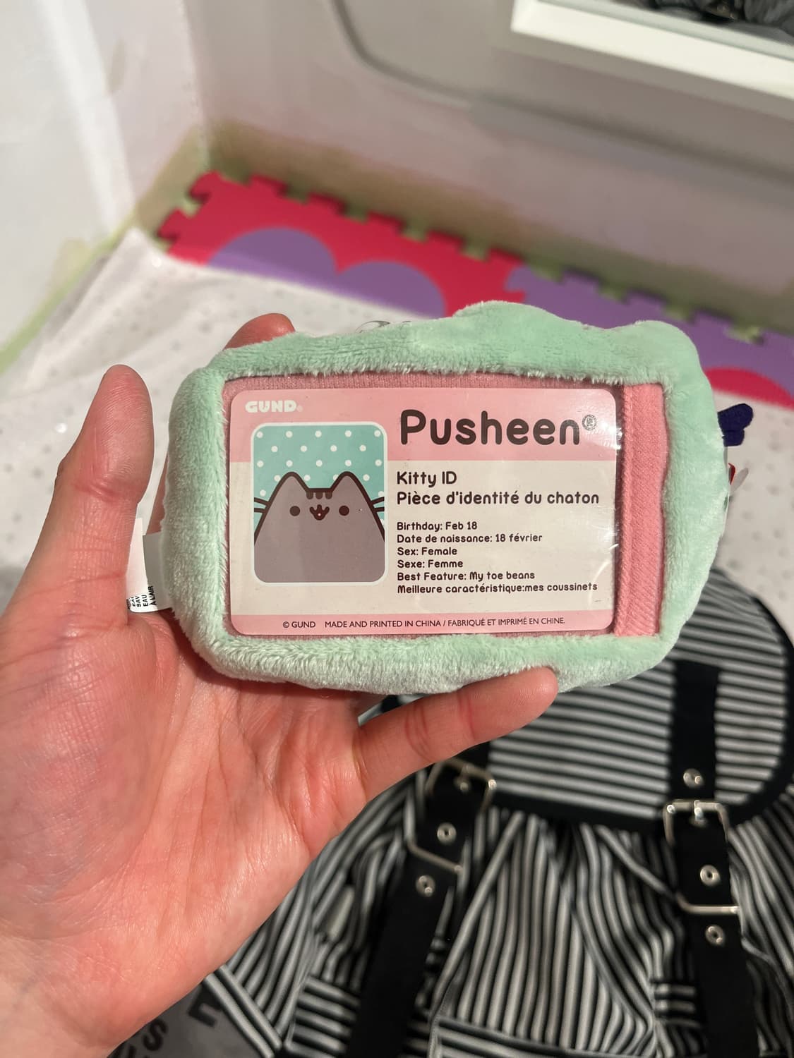 olivedesolive 블랙 스트라이프 백팩  상품이미지4