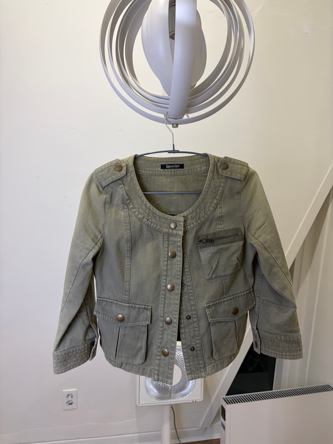 Y2K 밀리터리 견장 라운드넥 숏자켓 상품이미지4