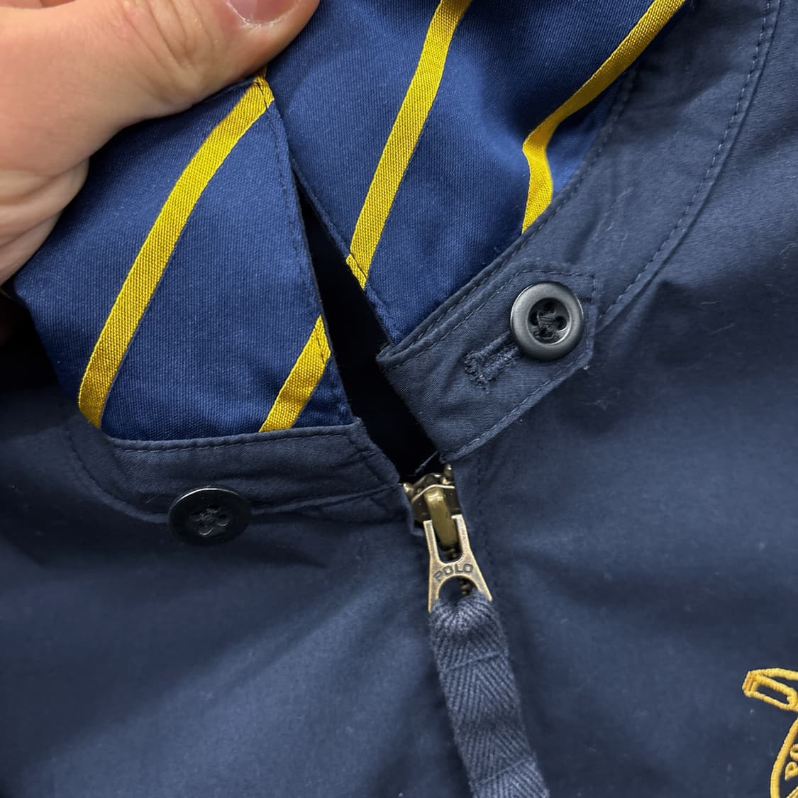 00s 폴로 랄프로렌 라이트코튼 스윙자켓 프레피 카라 폴로자수 N689 상품이미지7