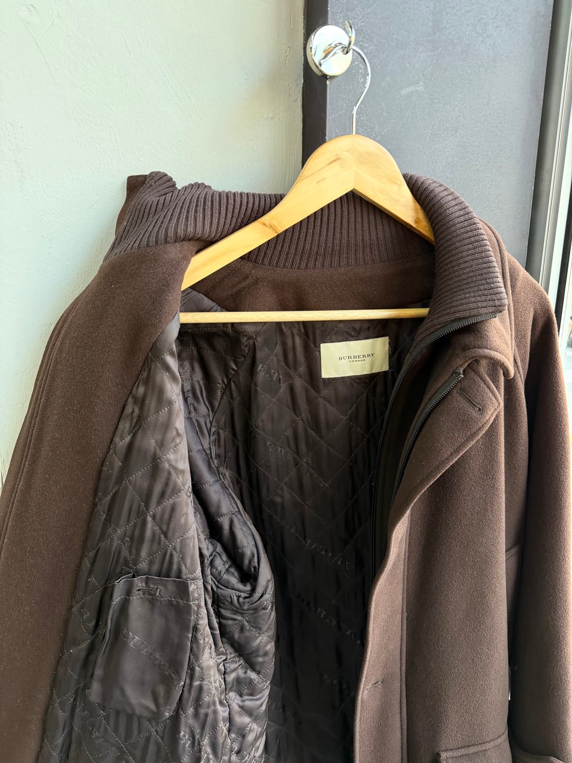 S/ 버버리 캐시미어 블렌딩 더블 레이어 코트 상품이미지6