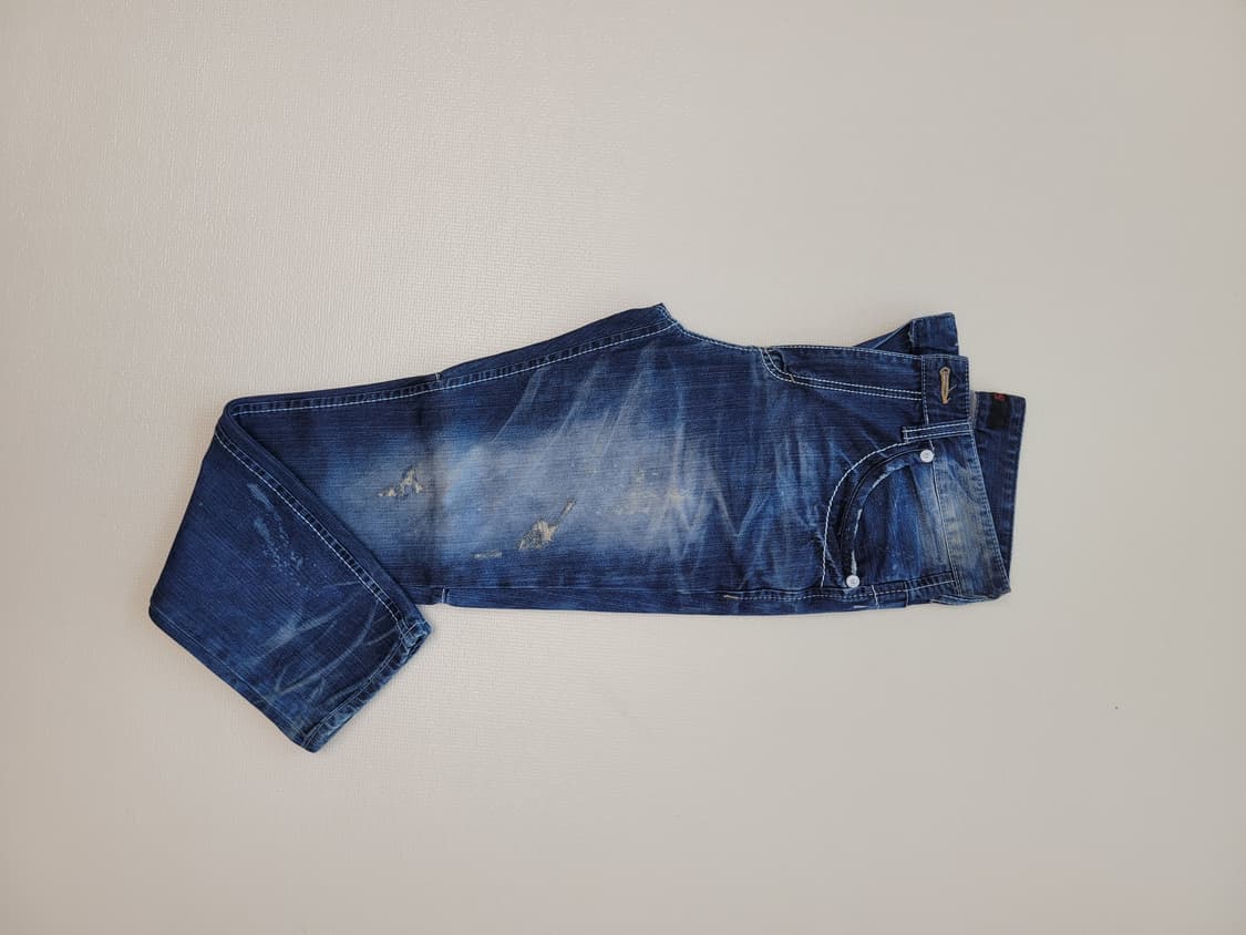 도크 DOHC 엠보워싱 청바지 32 딥블루 상품이미지2