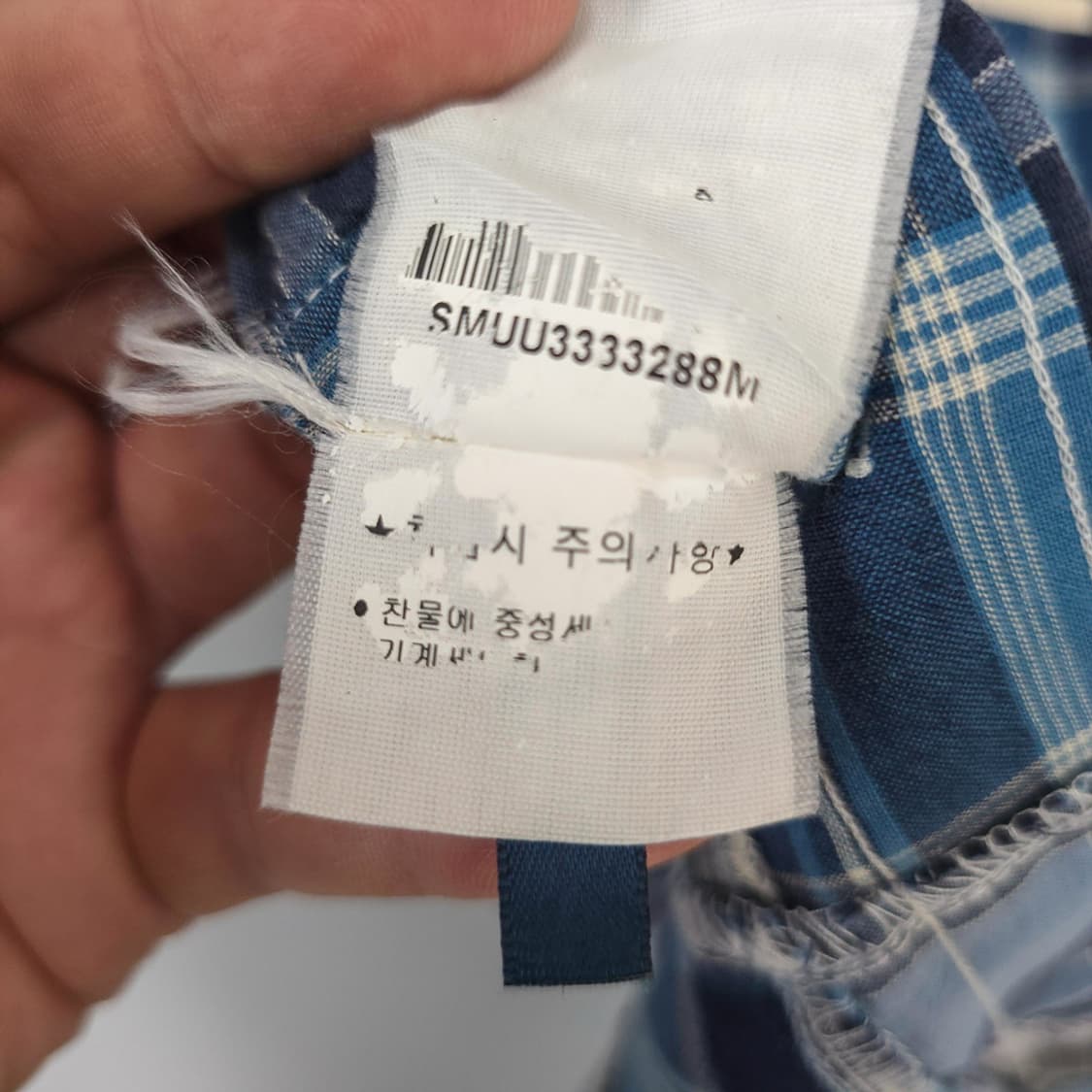 랄프 로렌 Ralph Lauren 커스텀핏 패치워크 체크 반팔셔츠 M 상품이미지9