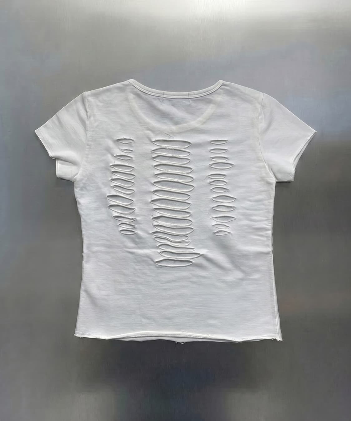 begbegbeg DAMAGED CUTTING BABY T SHIRTS  상품이미지1