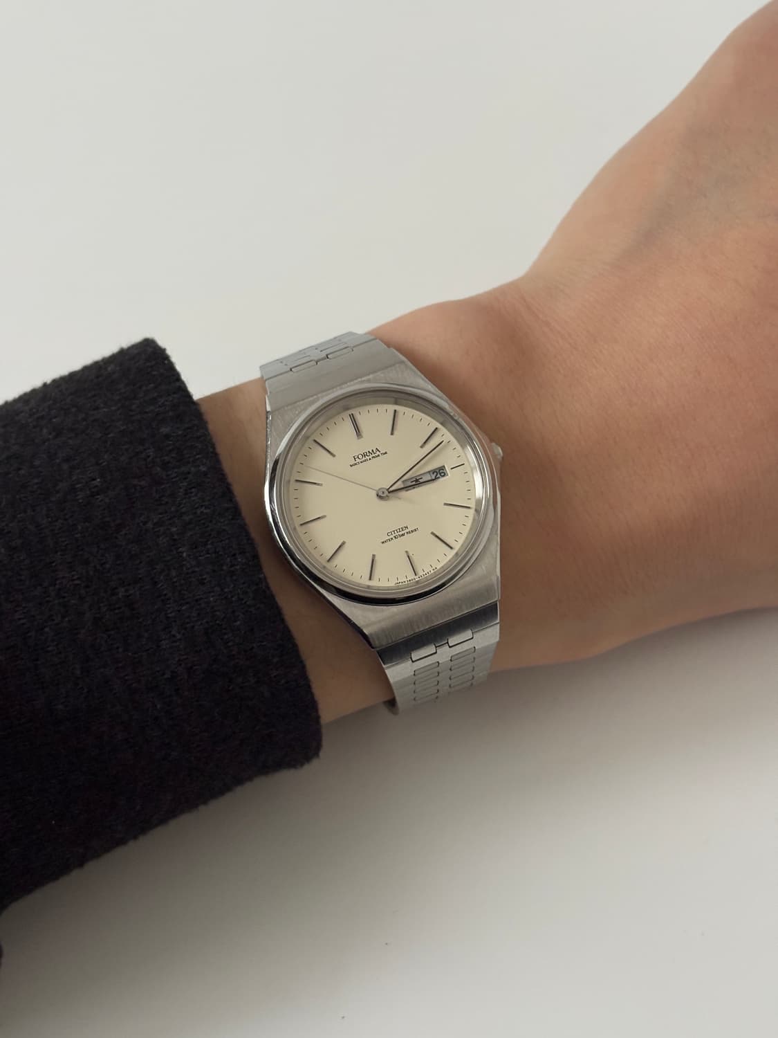 1990s Forma Cream Dial Silver Quartz 상품이미지9