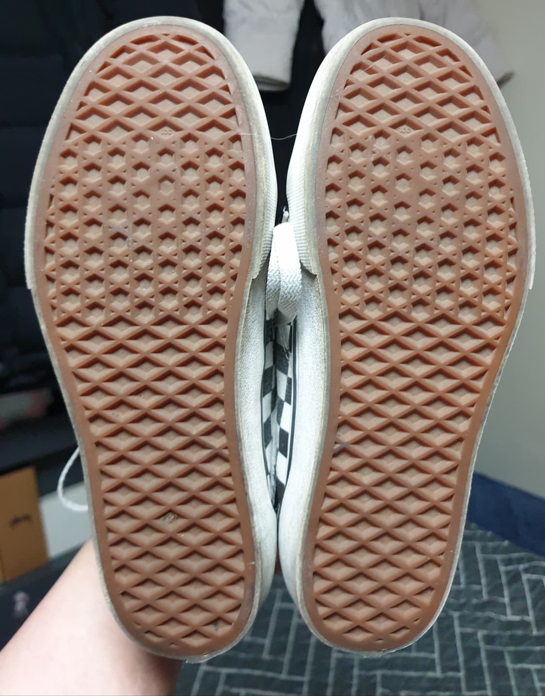 반스 올드스쿨 체커보드 플랫폼 스니커즈 (240) 상품이미지5