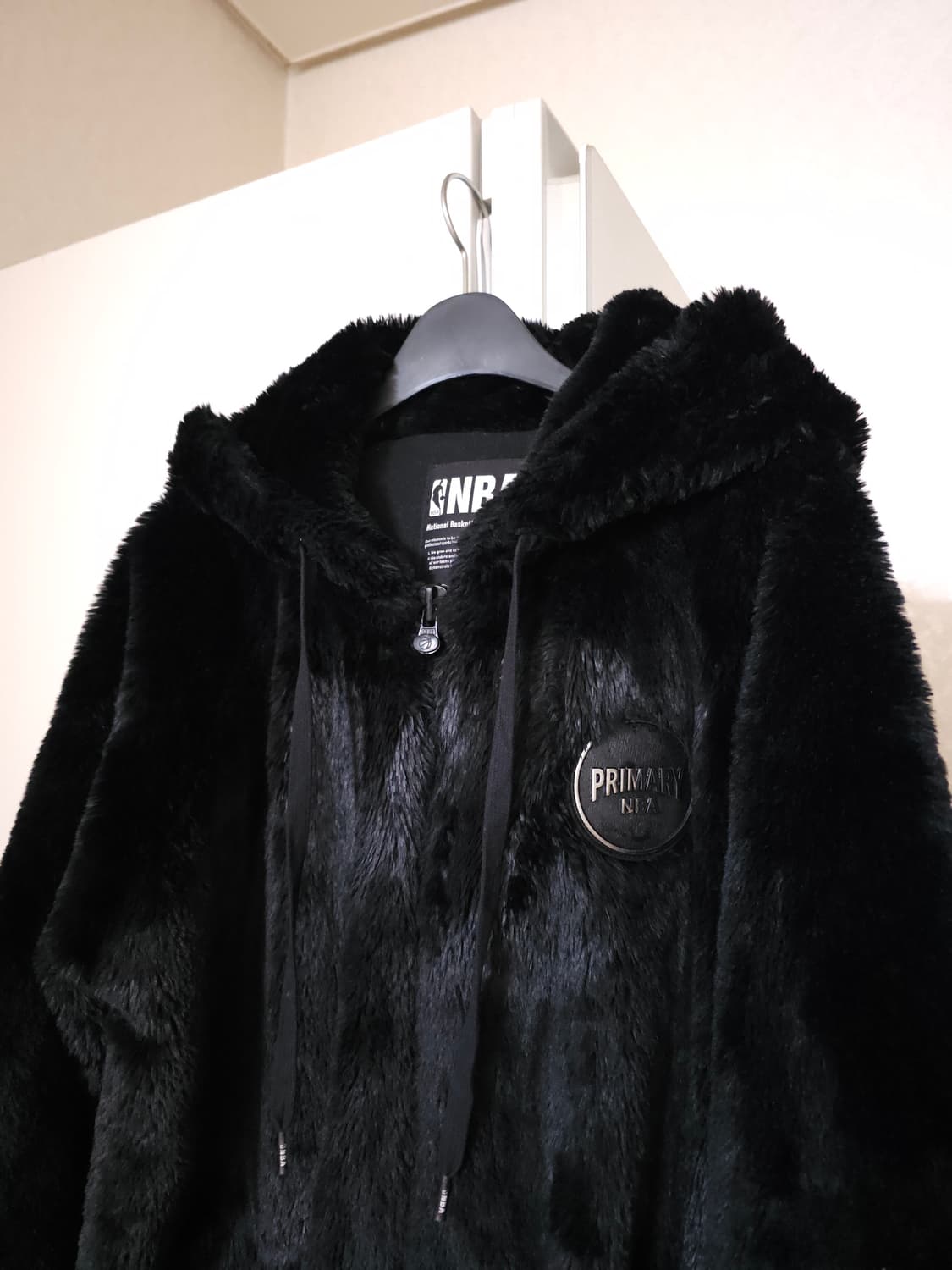 NBA 블랙 후드 퍼 자켓 상품이미지2