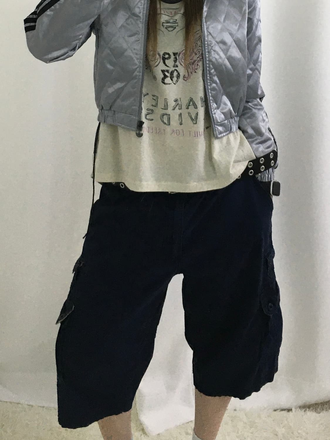  네이비 택티컬 버뮤다팬츠 상품이미지1