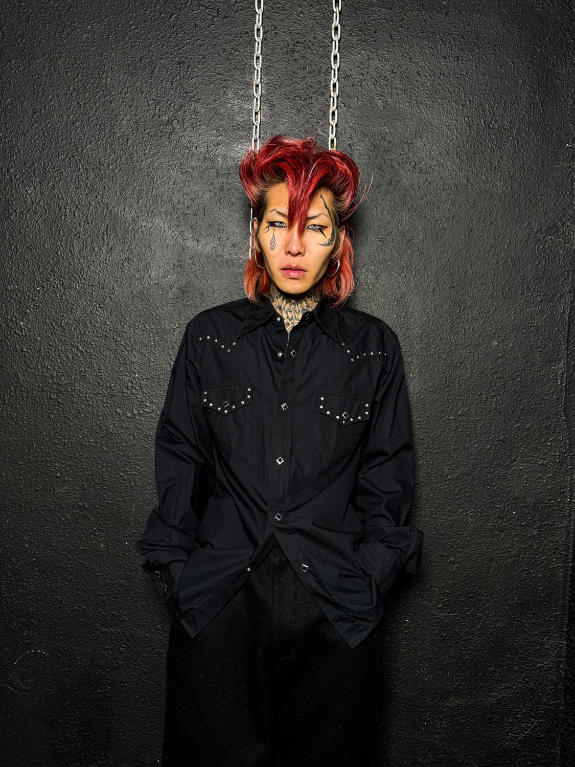 OMKOS – Stud Western Shirt  상품이미지1