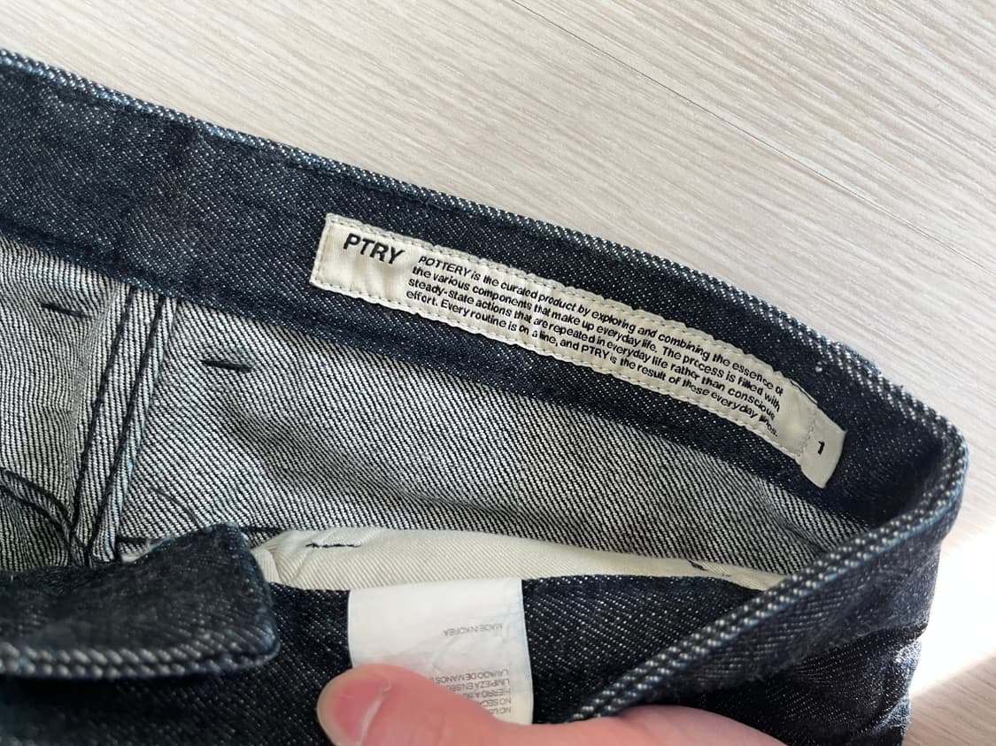 ptry nonwashed 데님 (소킹 완) 상품이미지7