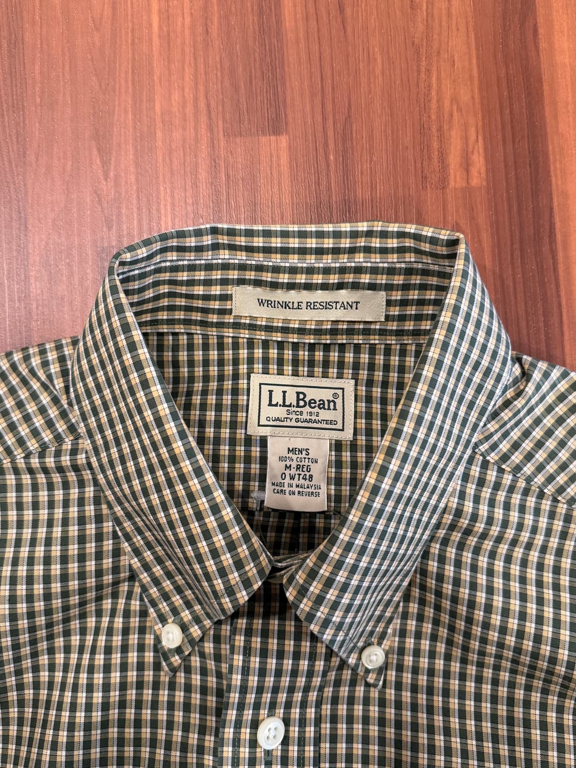 00s L.L.Bean 엘엘빈 링클 체크 셔츠 상품이미지7