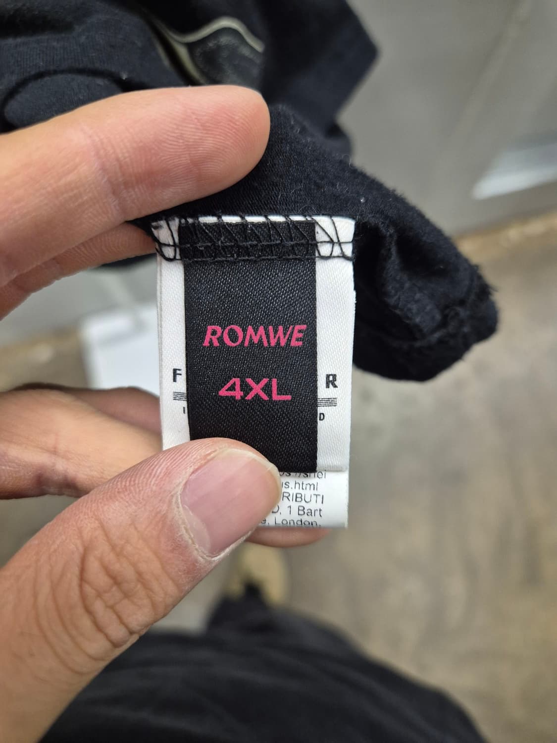 베티붑 올오버 프린팅 4XL 블랙 반팔티 상품이미지4