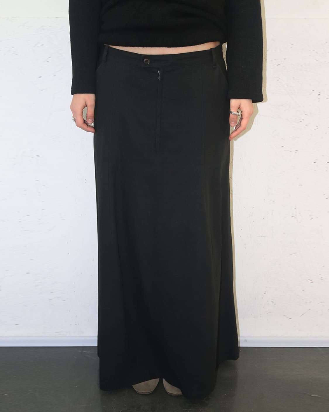 요지 야마모토 플레어 롱 스커트 상품이미지1