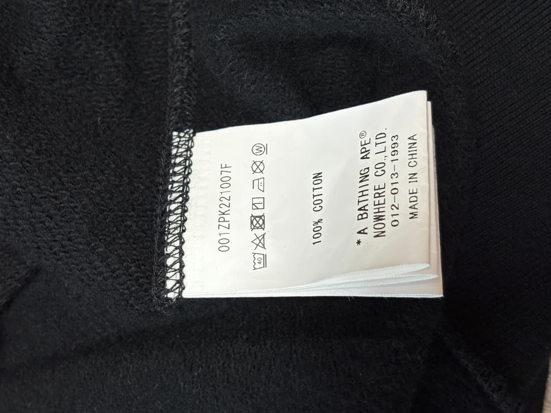 베이프 후드집업 XL 상품이미지6