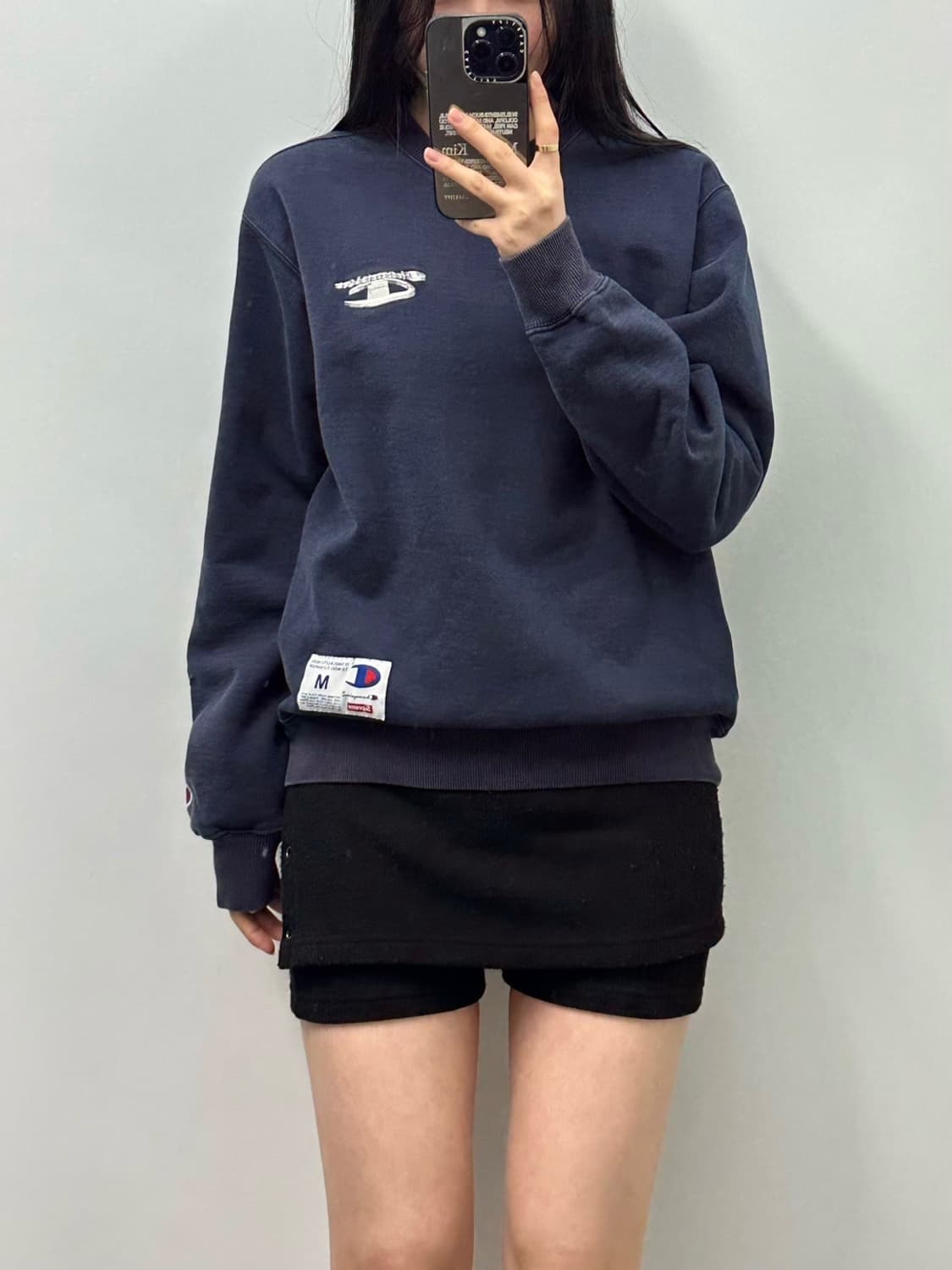 챔피온 x 슈프림 3D 메탈릭 크루넥 맨투맨 상품이미지1