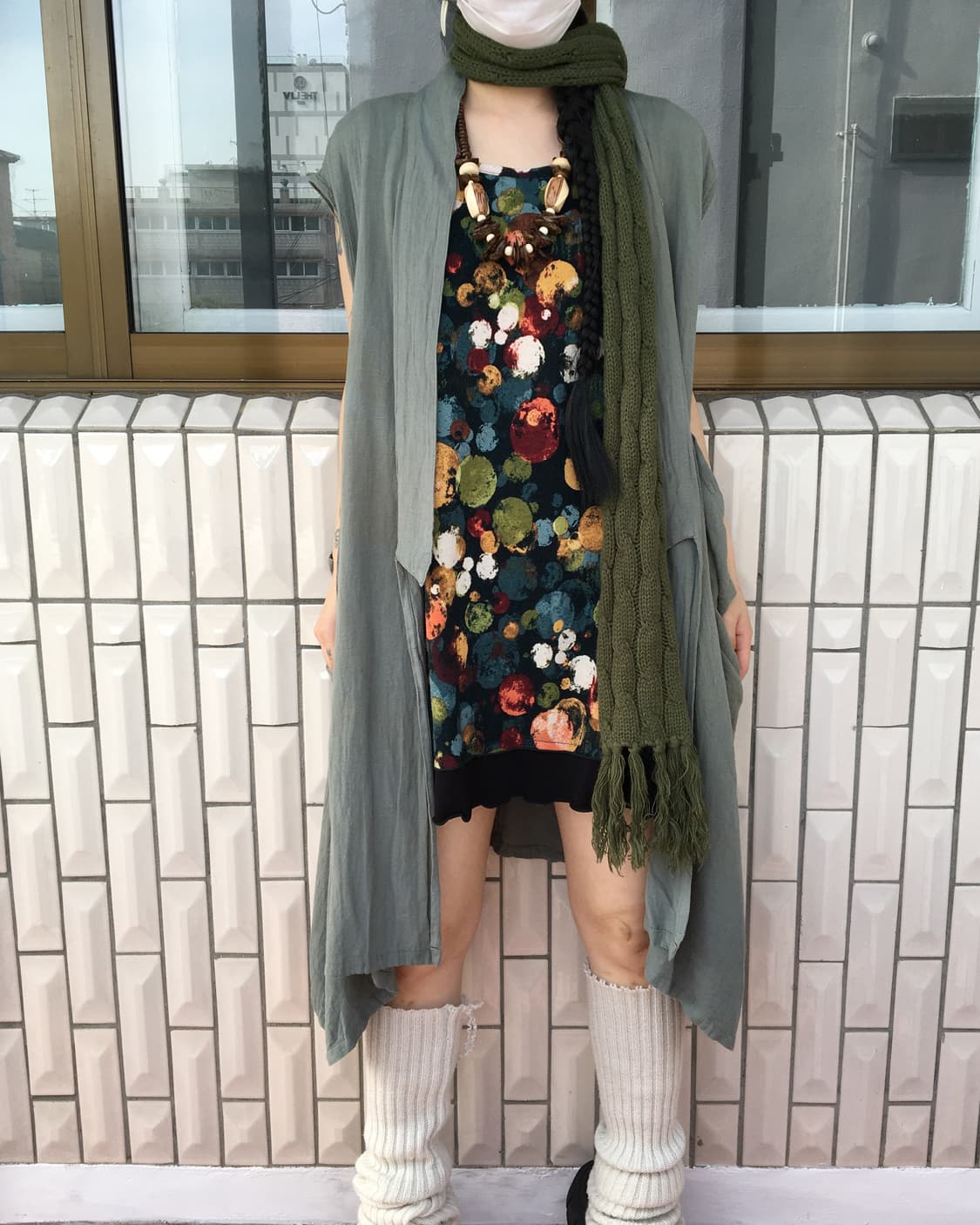 Ethnic mood open vest 상품이미지1