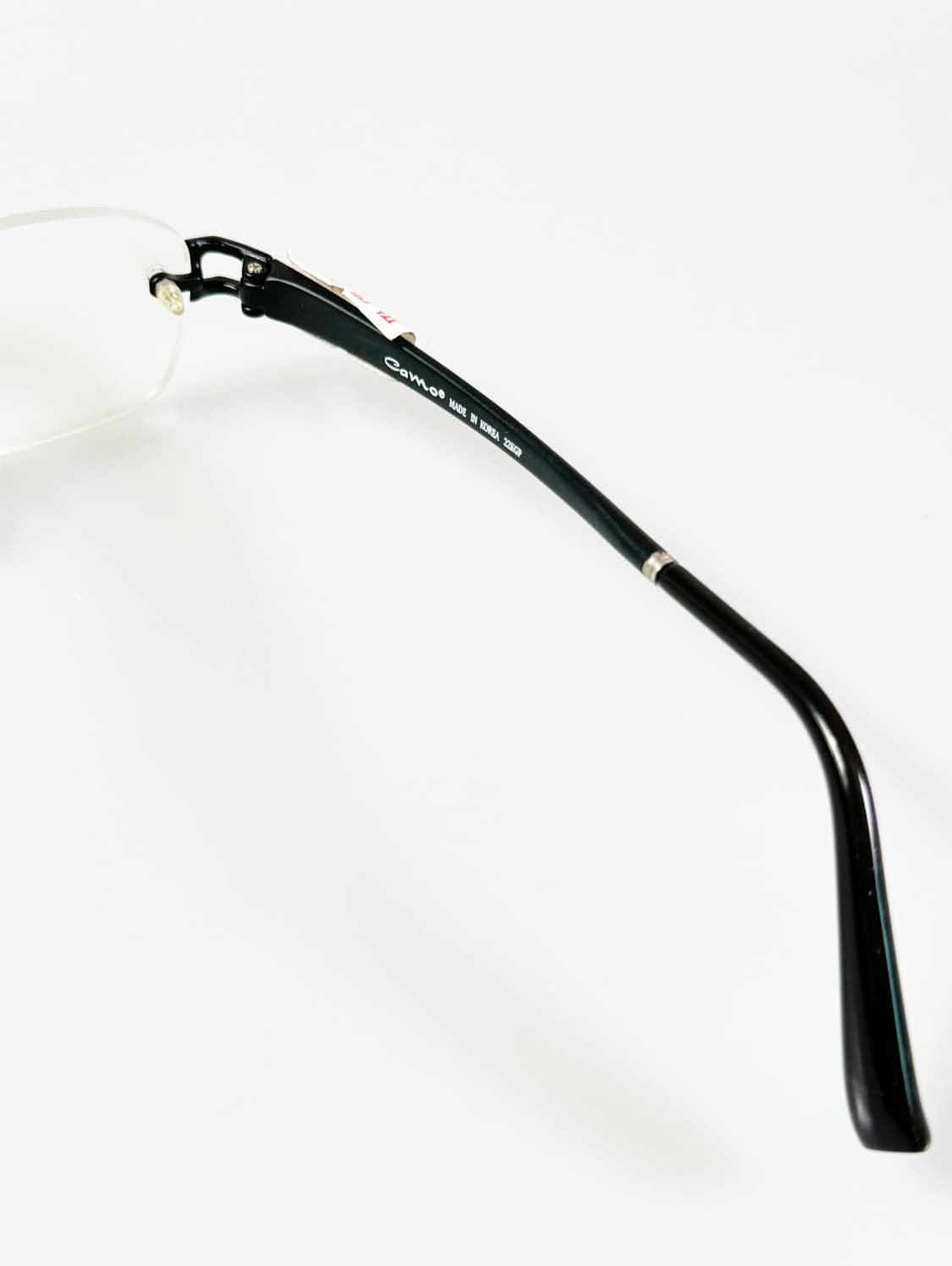 CAMO FASHION 블랙 무테 스퀘어 메탈 빈티지 안경 상품이미지6