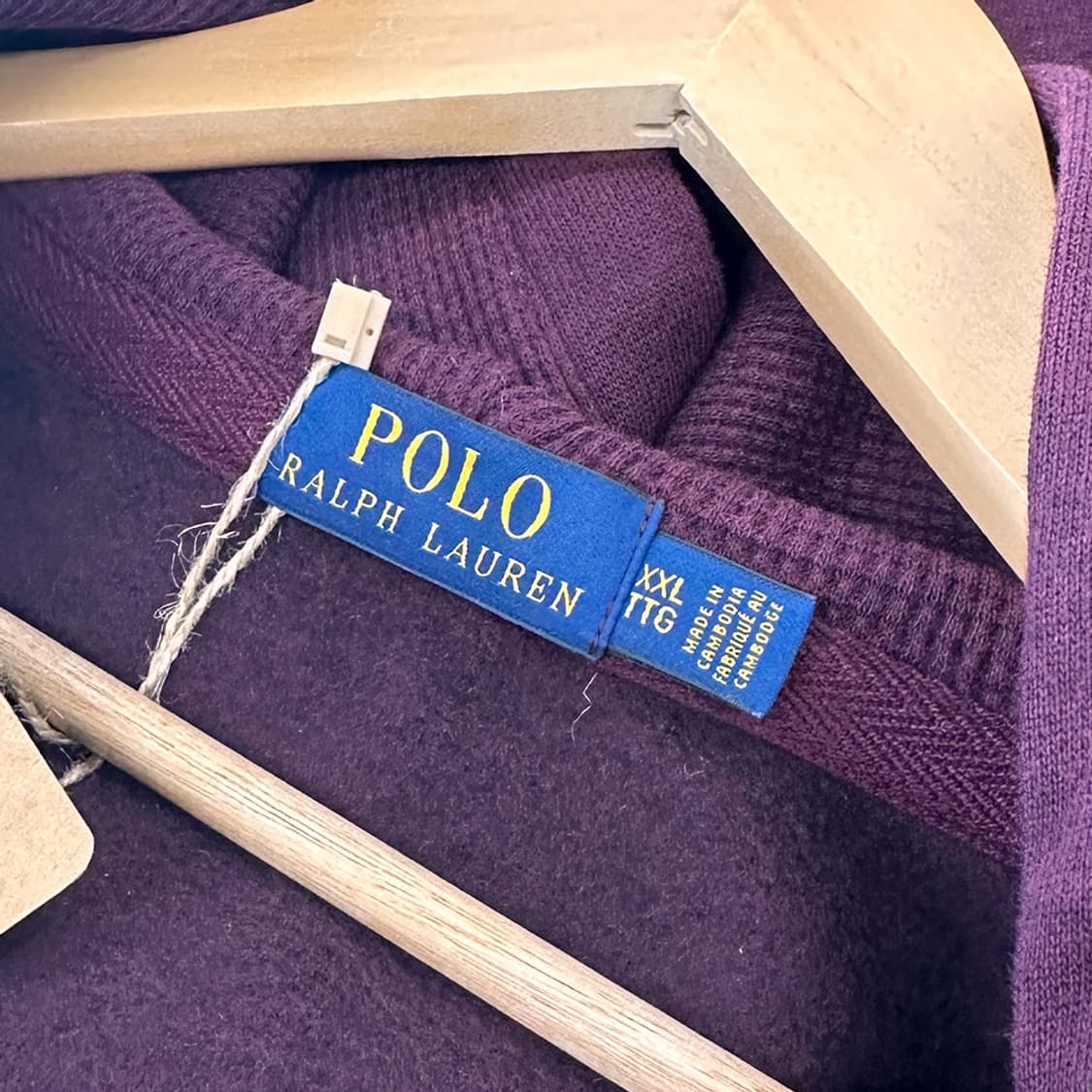 폴로 랄프로렌 기모 후드집업 자켓 점퍼 데드스탁 남성 XXL 상품이미지5