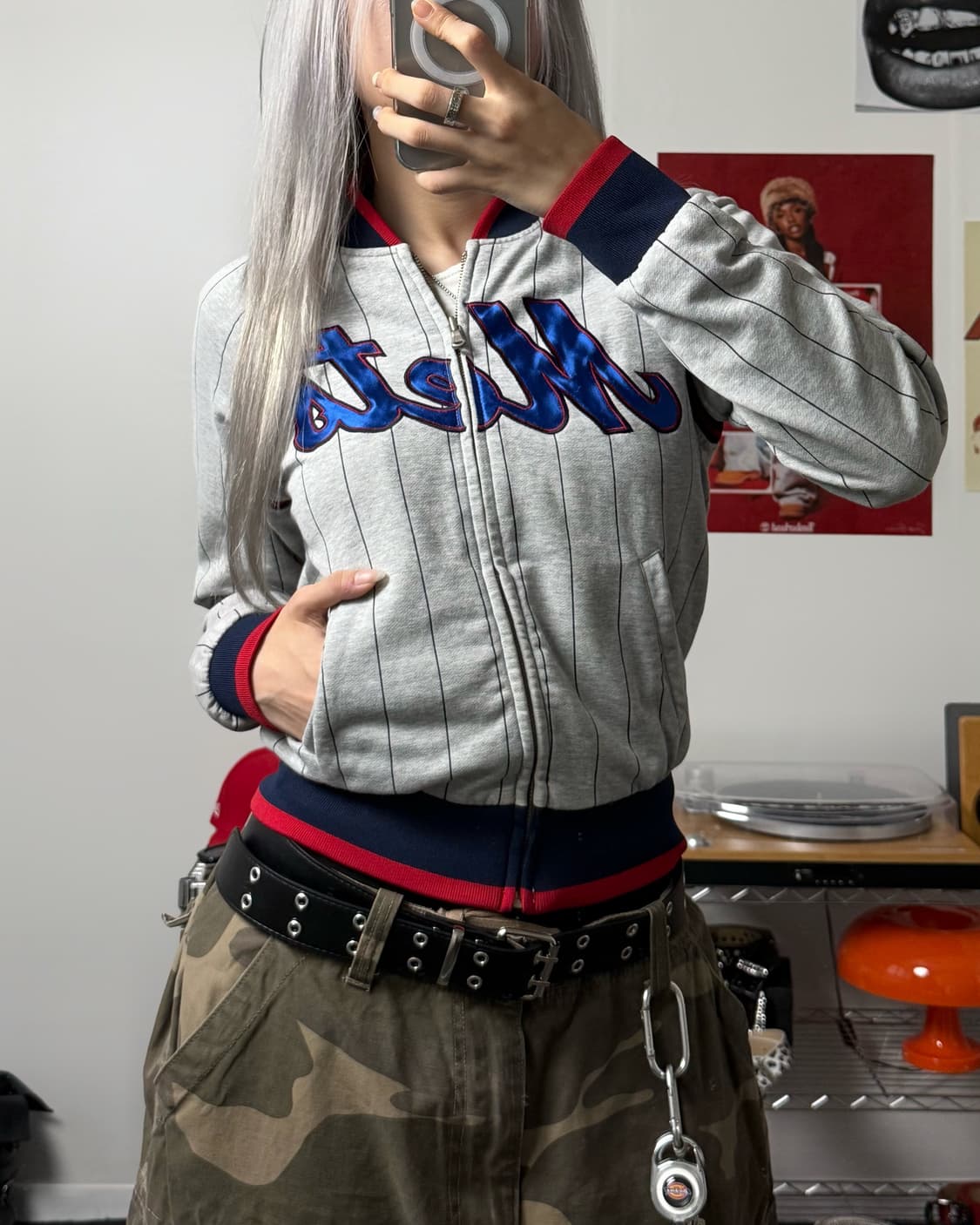 MLB 00s 뉴욕 메츠 스웻 스타디움 집업 상품이미지2