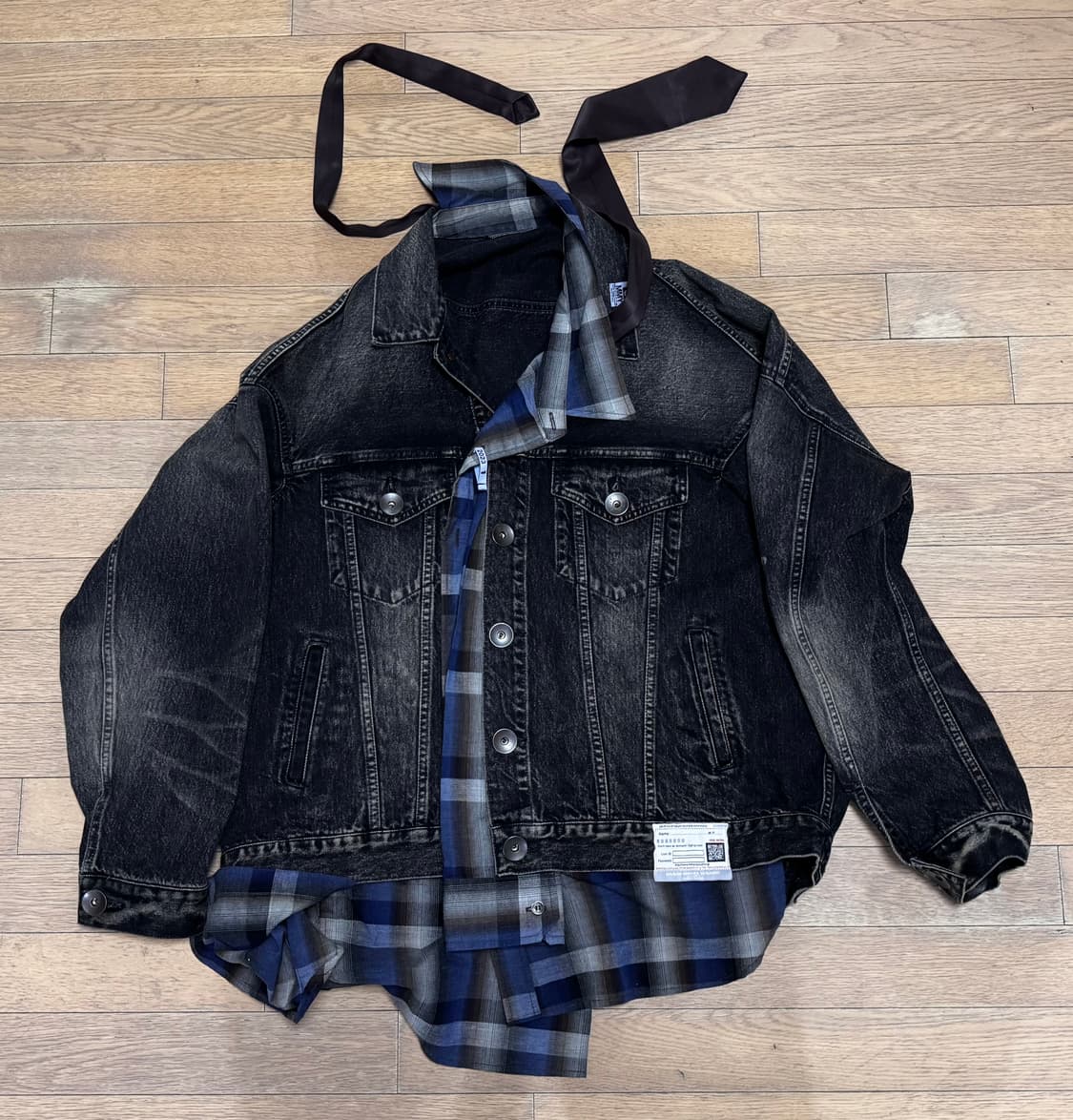 메종미하라야스히로 믹스 레이어드 데님[46] 상품이미지2