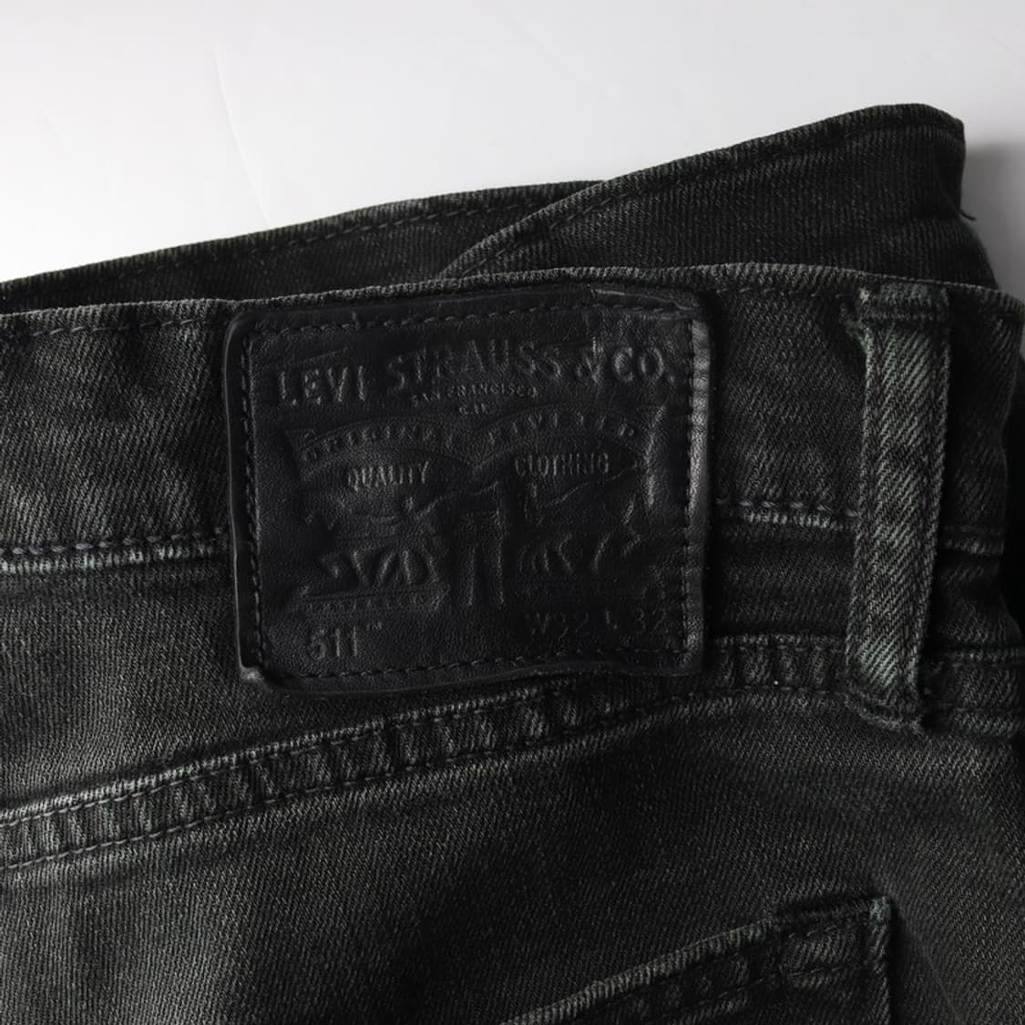 리바이스 511 슬림핏 블랙 데님 팬츠 32 상품이미지6