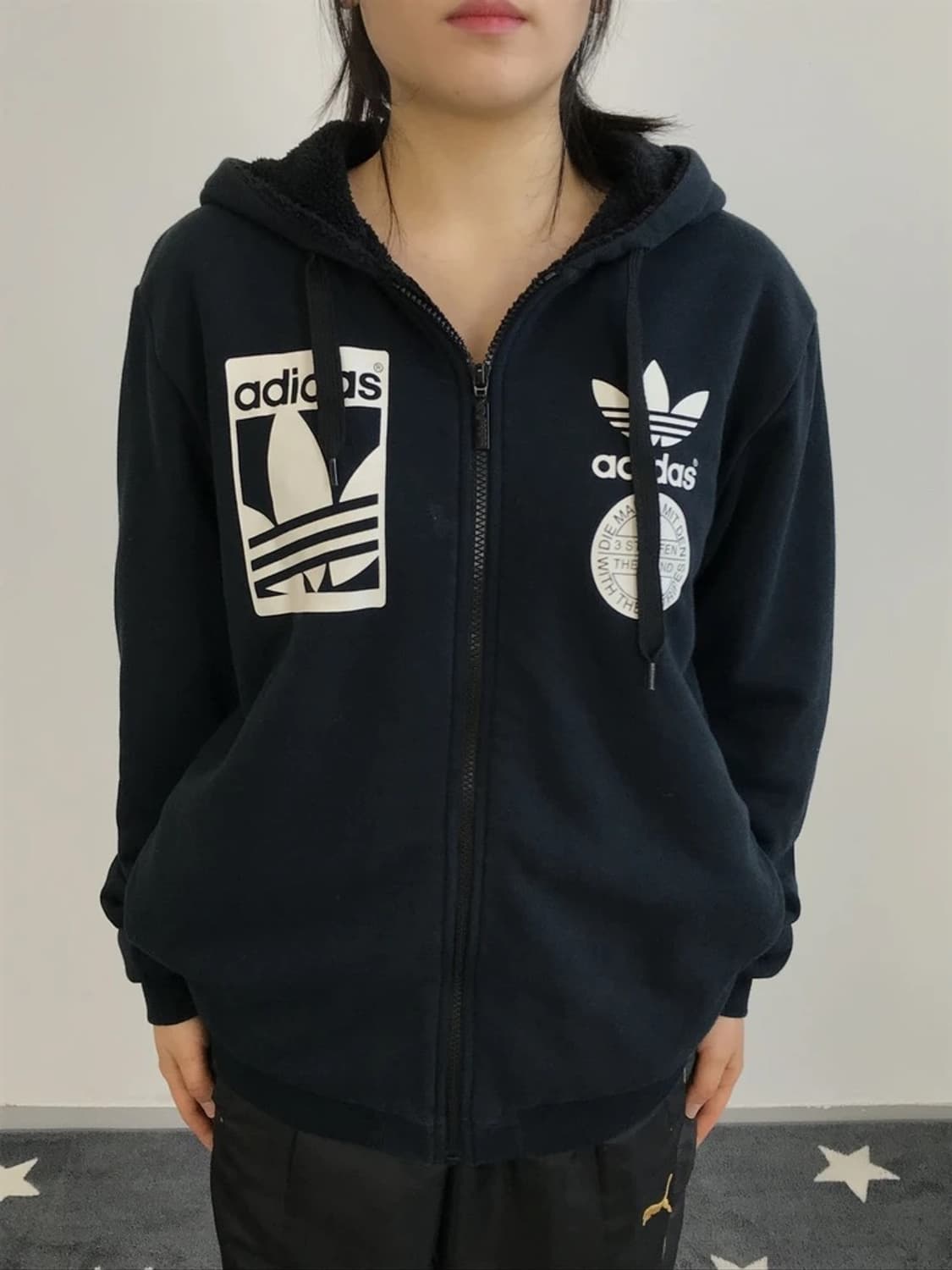 Adidas Trefoil Graphic Zip Hoodie 상품이미지3