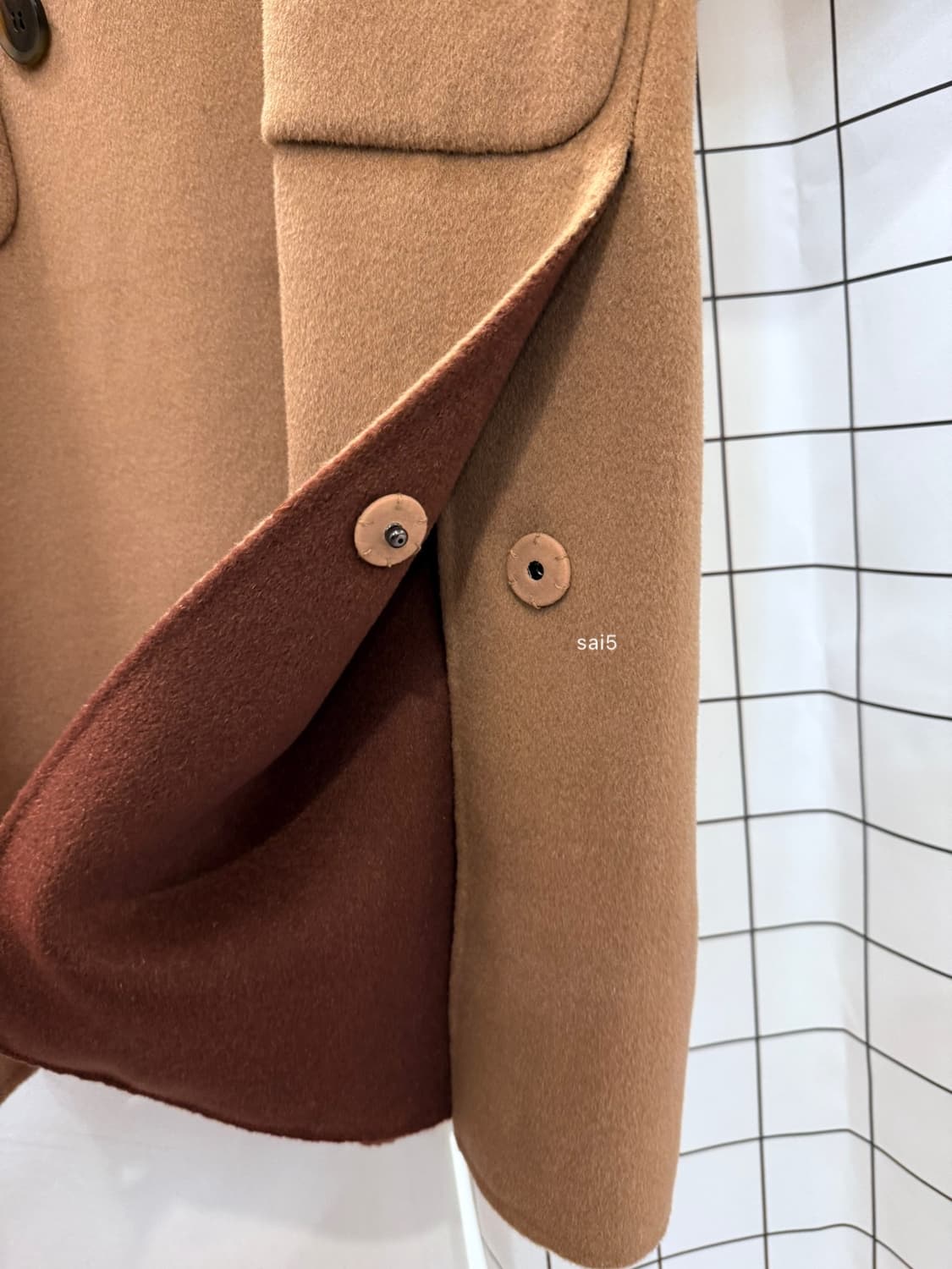 모한 울 캐시미어 오버핏 핸드메이드코트  상품이미지5
