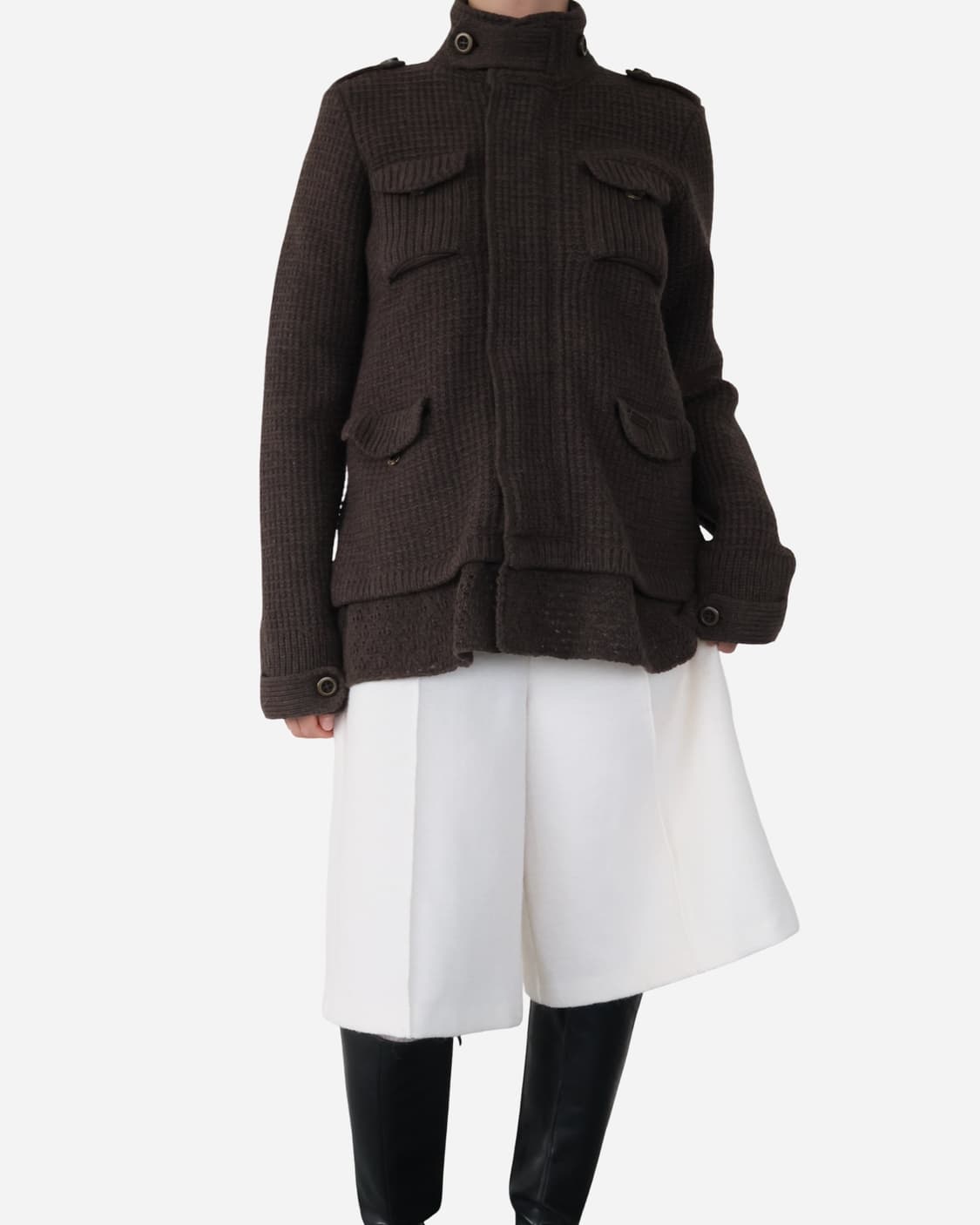 Bark Wool Knit Jacket 상품이미지4