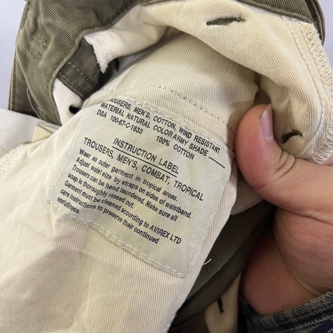 [Avirex] 아비렉스 60's 밀리터리 복각 카고팬츠 상품이미지4