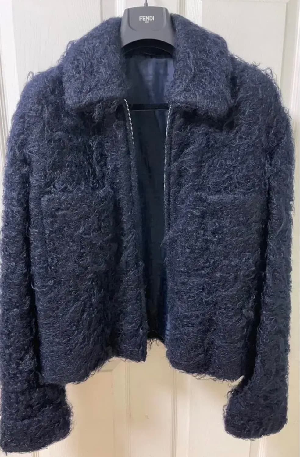 [미개봉 새상품] 펜디 23모헤어 블루종 자켓(컬렉션제품) 네이비 48 상품이미지6