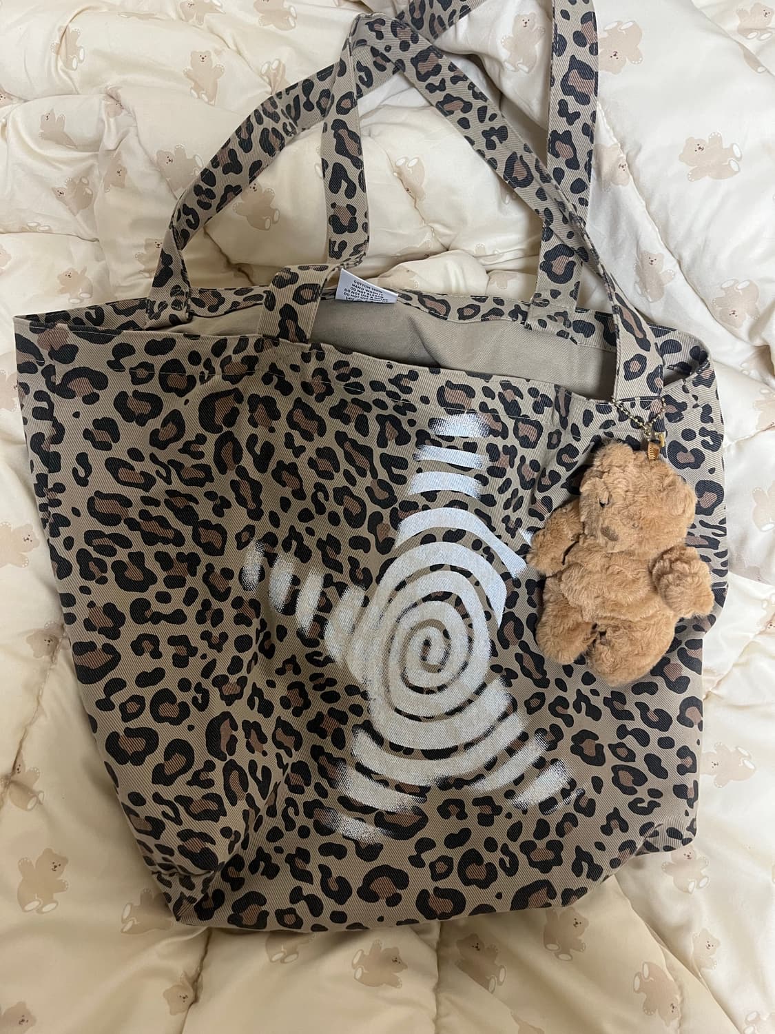 웹하우스 트위스터 스타 토트백 레오파드 상품이미지1