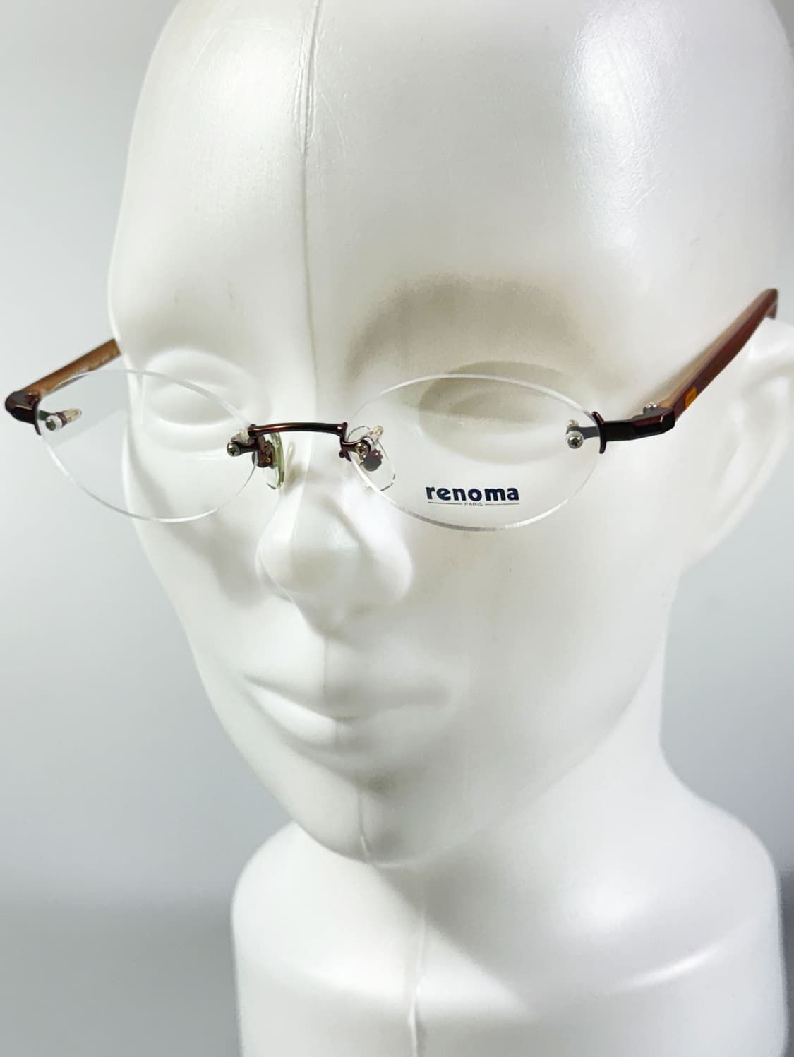 90s RENOMA PARIS 무테 오벌 프레임 빈티지 안경 상품이미지8