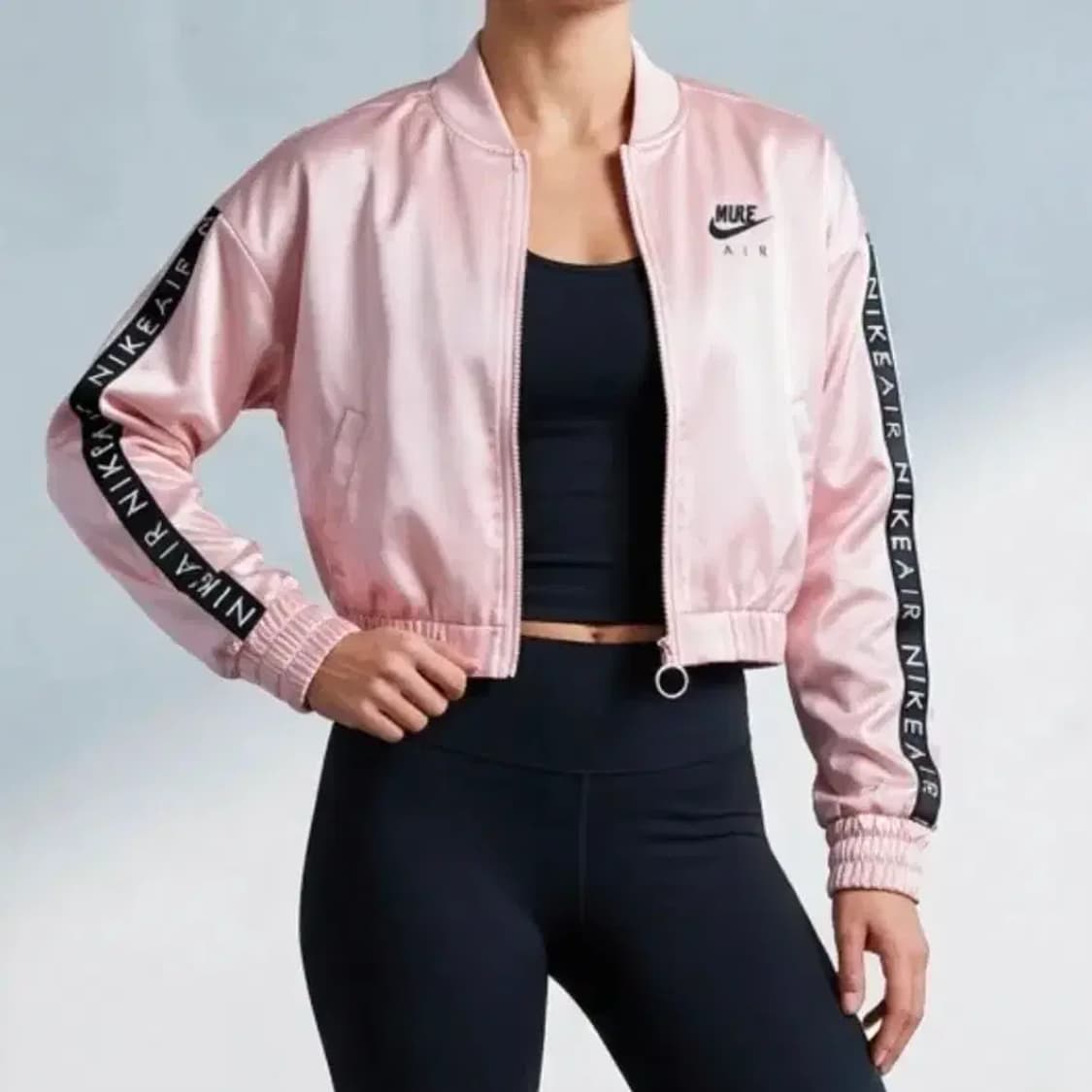 나이키 에어 핑크 새틴 봄버 자켓 상품이미지1