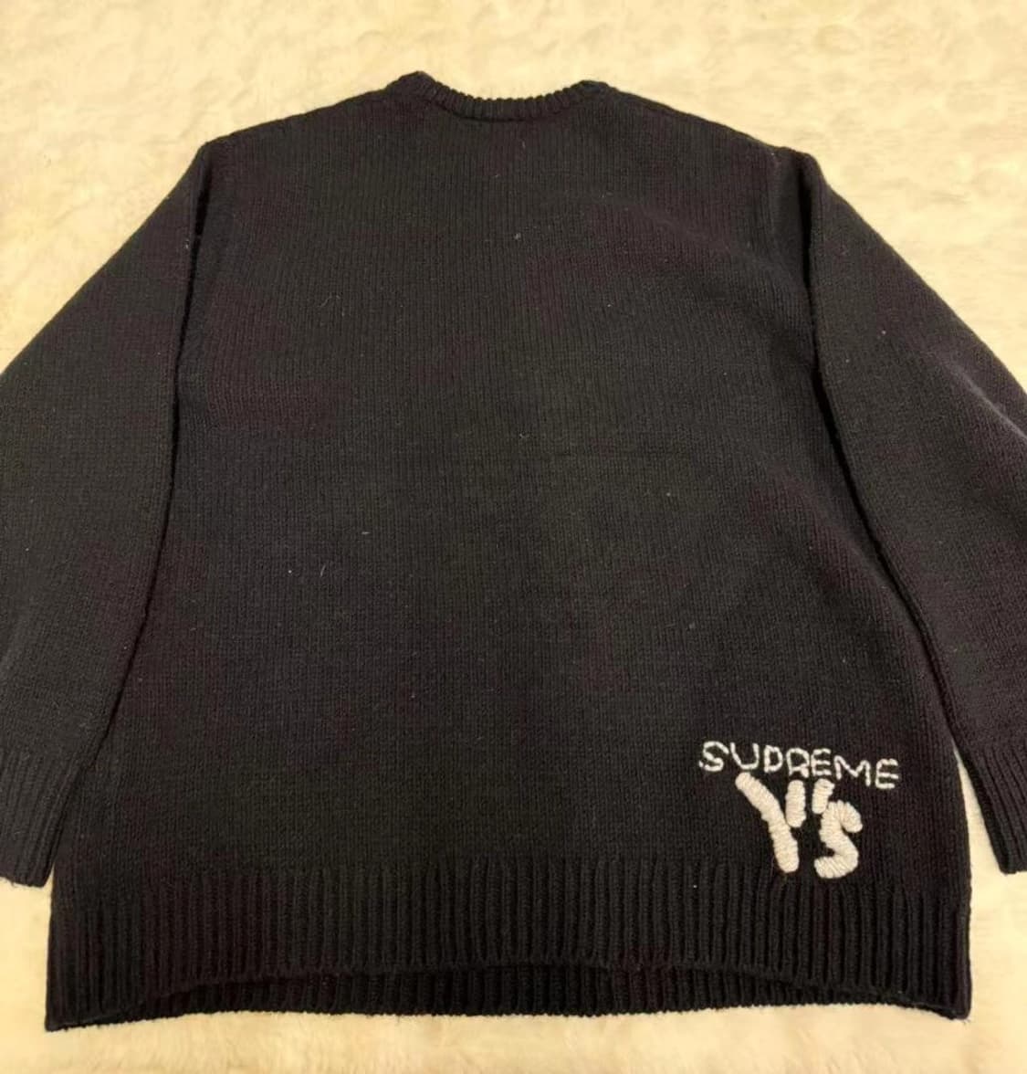 슈프림 X Y's 바이 요지 야마모토 스웨터 블랙 상품이미지2